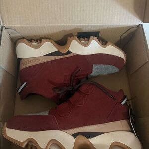 Sorel Men's Burgundy and Beige Sneakers